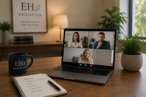 child access mediation Devizes online meeting.